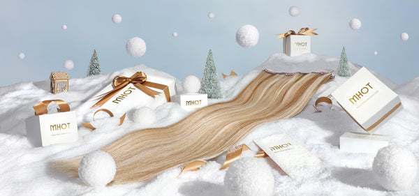 blonde hair extensions in winter