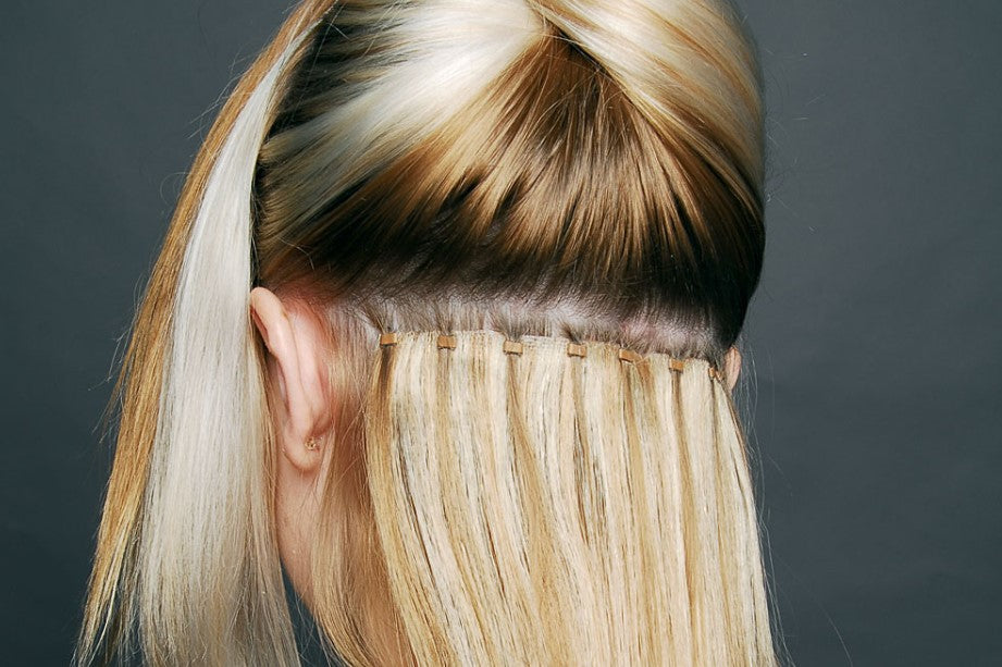 1. Blonde Hair Extensions Bundles - Clip In, Tape In, Sew In - wide 4