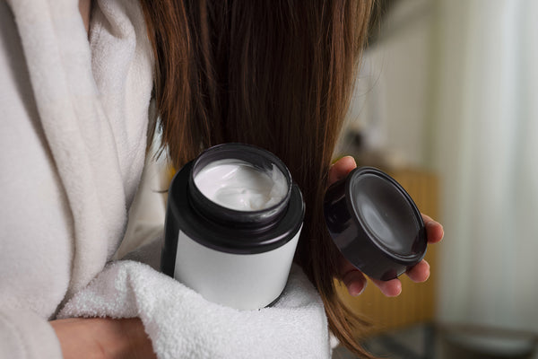 side-view-woman-hair-slugging-night-routine