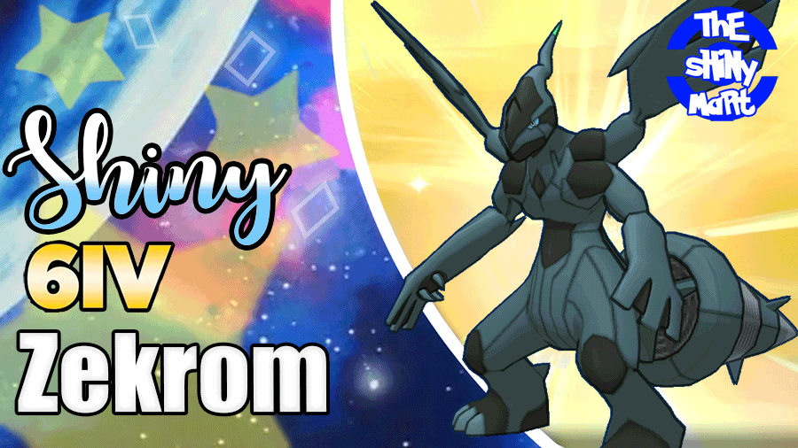 Pokemon Sword/Shield 6IV ULTRA SHINY ZEKROM w/ Leftovers (Jolly Nature)