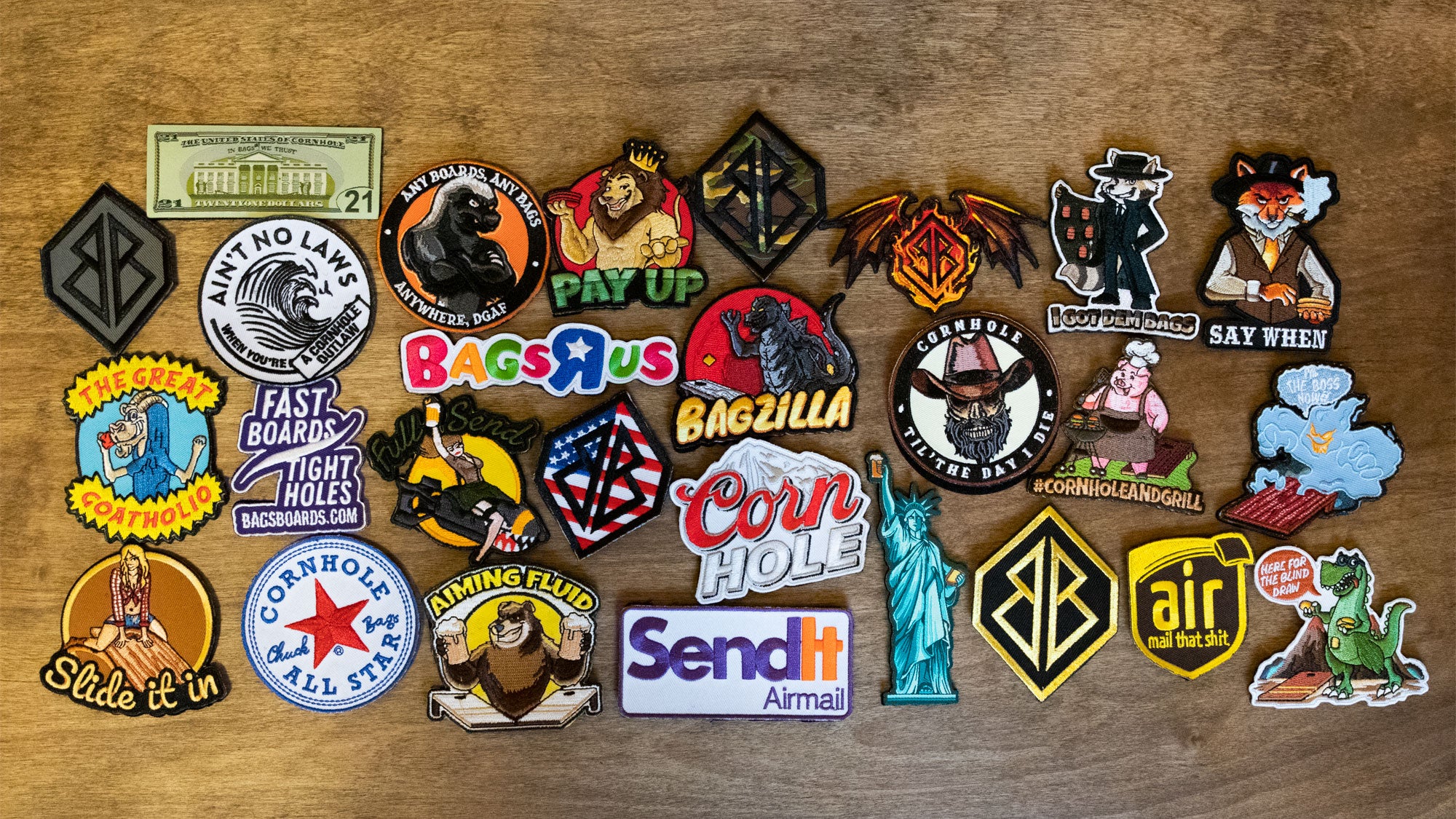 Cornhole Patches - 50+ Designs – tagged patches – Bags Boards