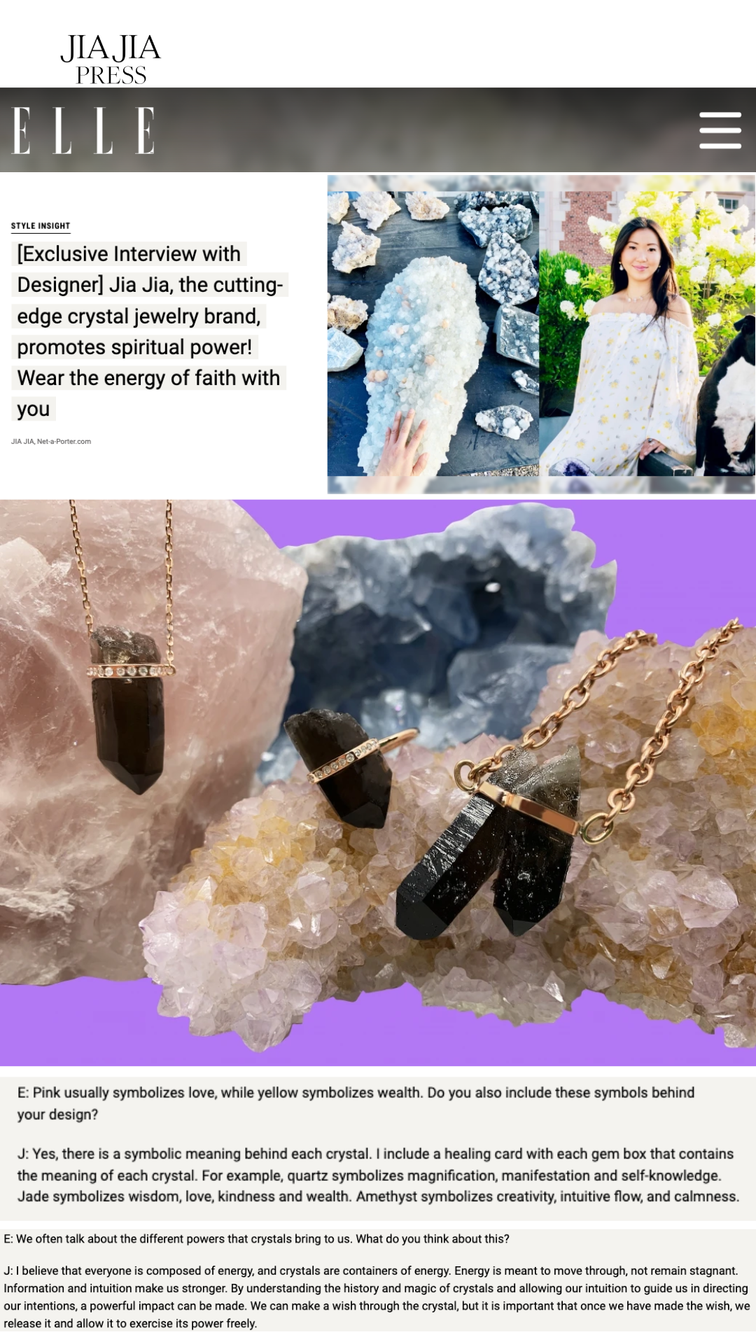 Crystalline Smoky Quartz Twin Crystal Rose Gold Necklace
