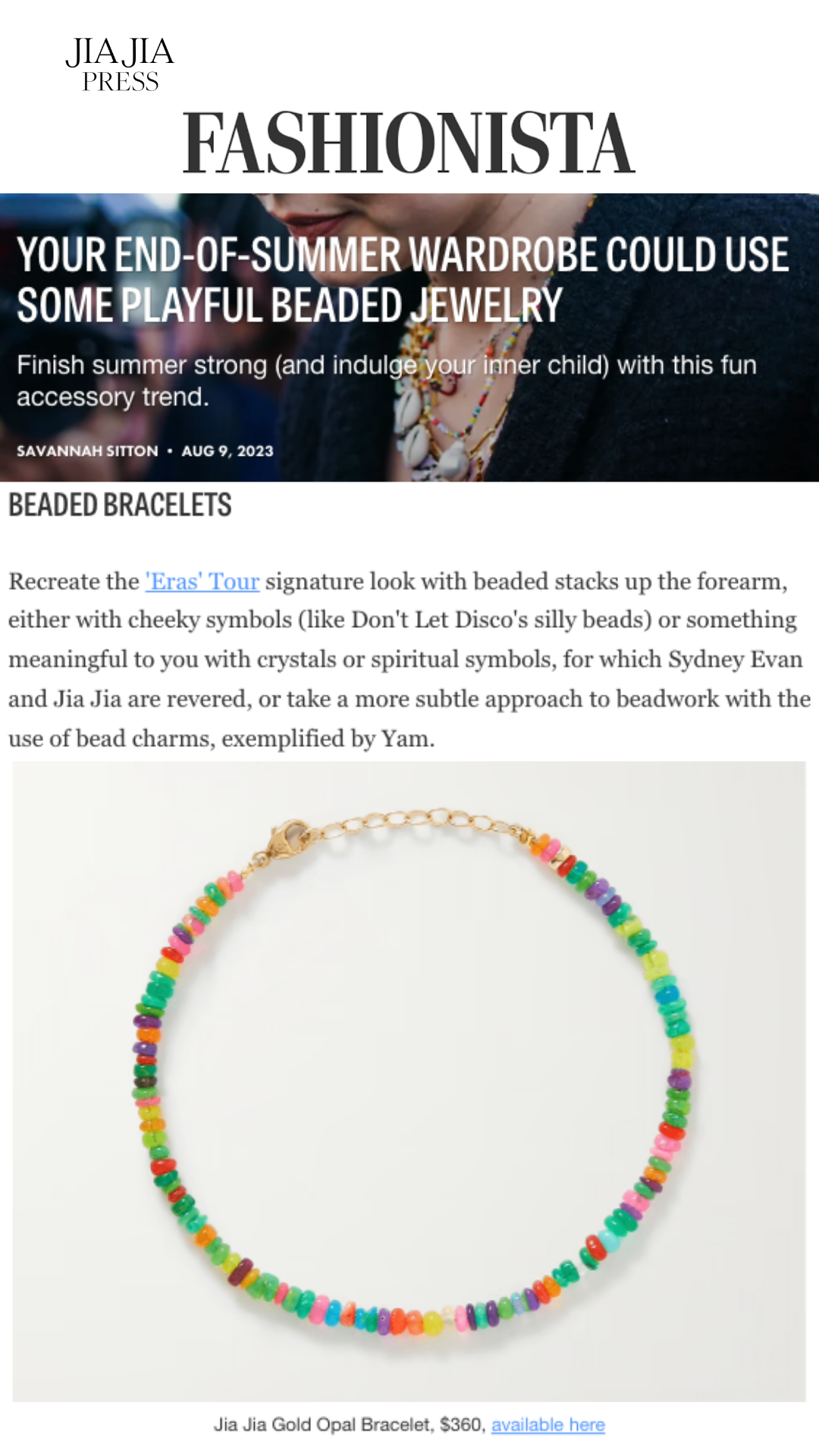 Soleil Mini Smooth Rainbow Opal Bracelet