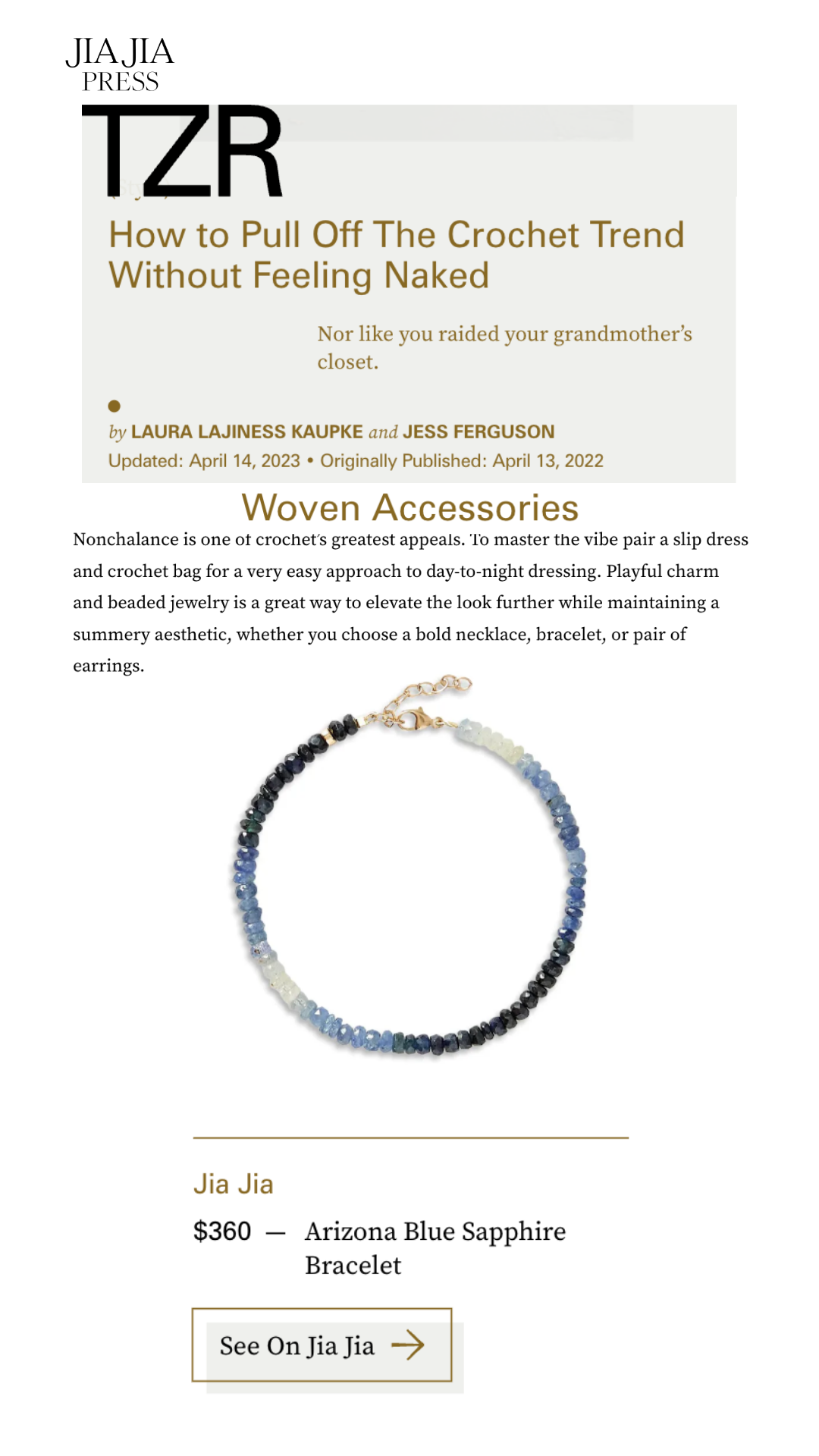 Arizona Blue Sapphire Bracelet