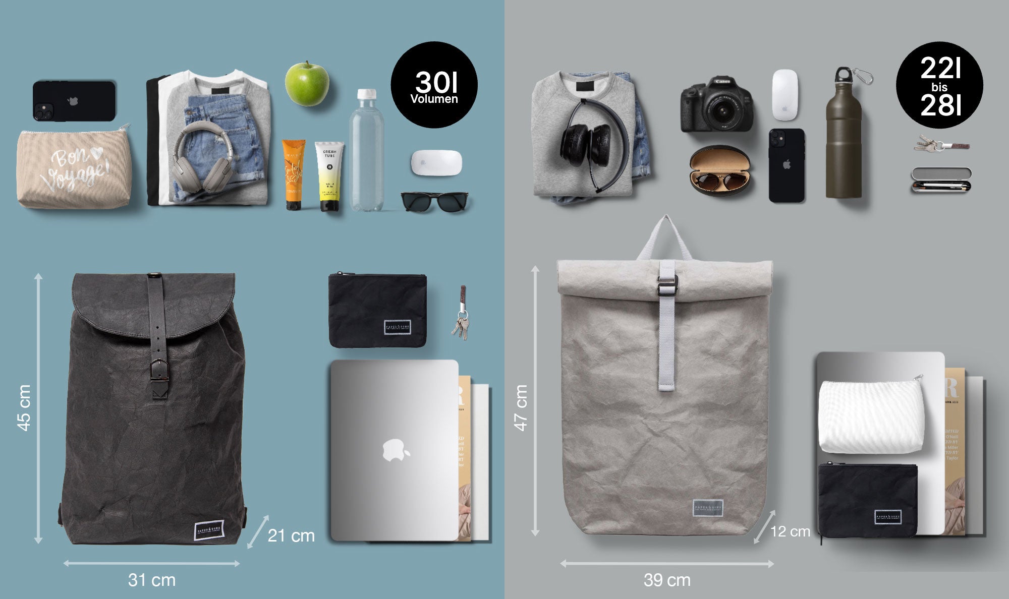 Paper & Sons backpack hand luggage