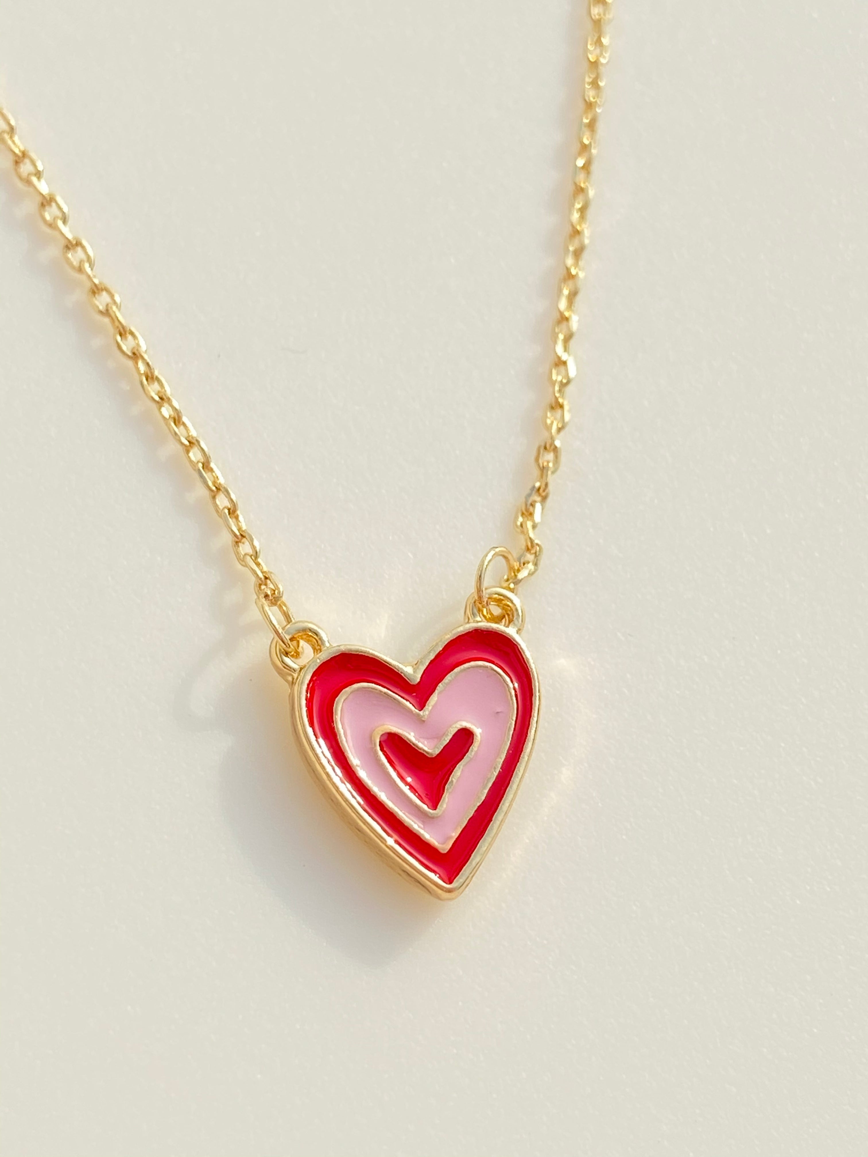 kate spade red heart necklace