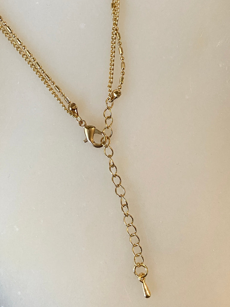 Vintage Gold Heart Layered Necklace – ARIZUE