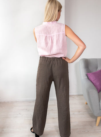 Linen FAVORITE pants with buttoned fly