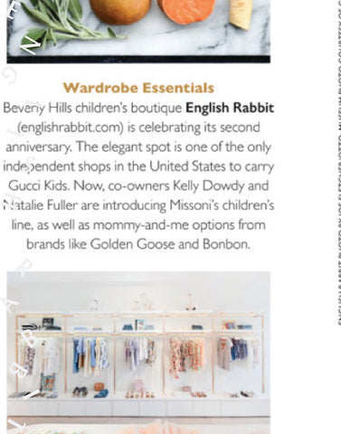 English Rabbit feature in Angelino Magazine