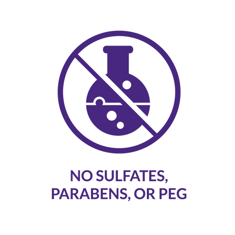 no sulfates, parabens or PEG