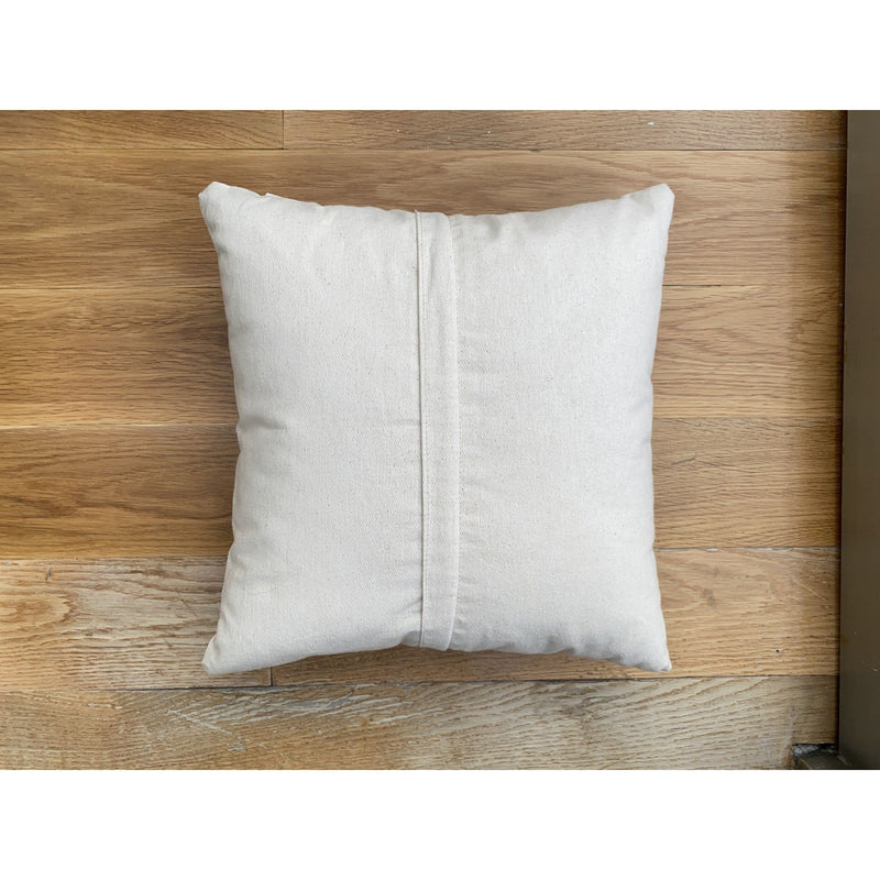 Husa de perna Nabu Organic Woven Punch Pillow Cover, alb/negru, bumbac 100%, 43x43 cm