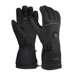 gloves with heated fingers