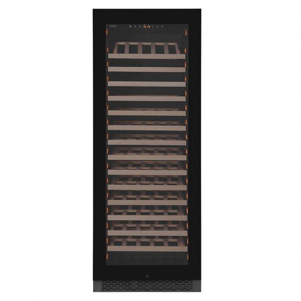 Pevino NG 159  (Model PNG180S-HHBS) Wine Fridge - 159 bottles - Black glass front Single zone wine cooler - 595mm wide - Black Casing