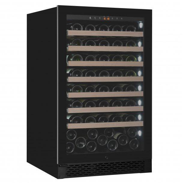 Pevino PNG88S-HHB Wine Fridge - 95 bottles - Built In - Single Zone Wine Cooler - 595mm Wide - Black