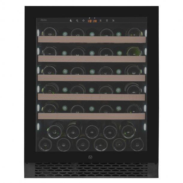 Pevino Majestic single zone Wine Fridge - 46 bottles - 1 zone -  wine cooler - 595mm - Black - Pevino wine cooler PNG46SK-HHB