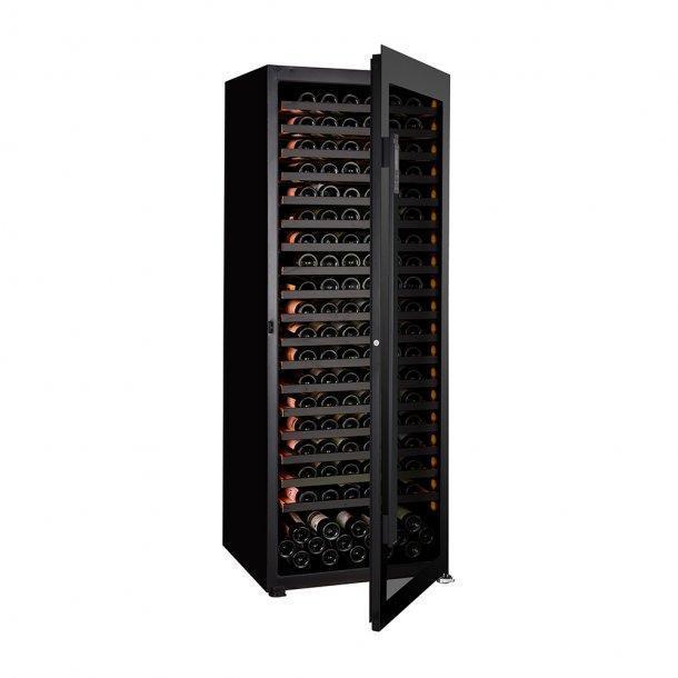 Pevino PG300S-B Wine Fridge - Giant 300 bottles - Single zone wine cooler - Black glass front