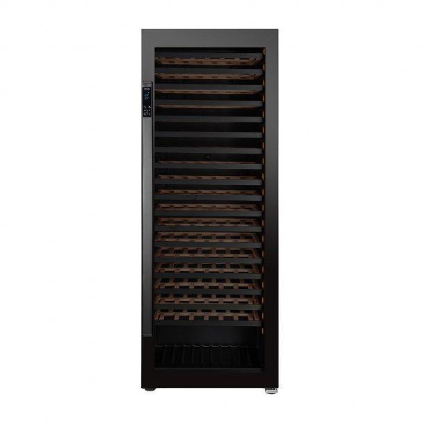 Pevino PG300S-B Wine Fridge - Giant 300 bottles - Single zone wine cooler - Black glass front