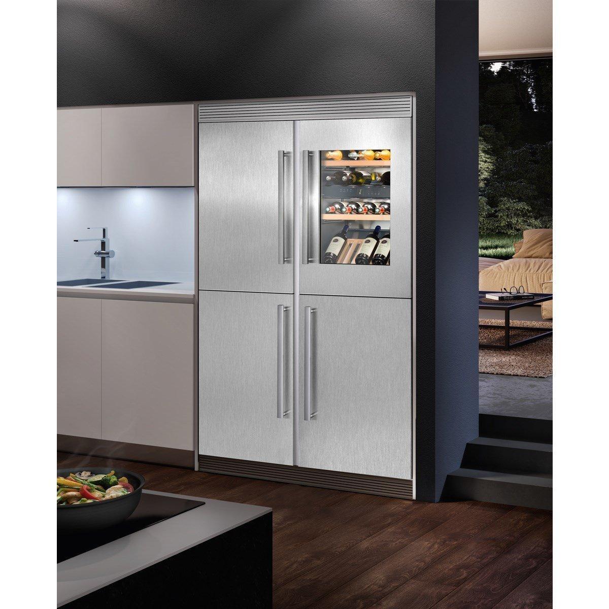 Liebherr EWTdf 1653 Vinidor - Dual zone - Integrated Wine Cabinet -Glass insulated Door with Stainless steel frame - 560mm Wide - 30 Bottles