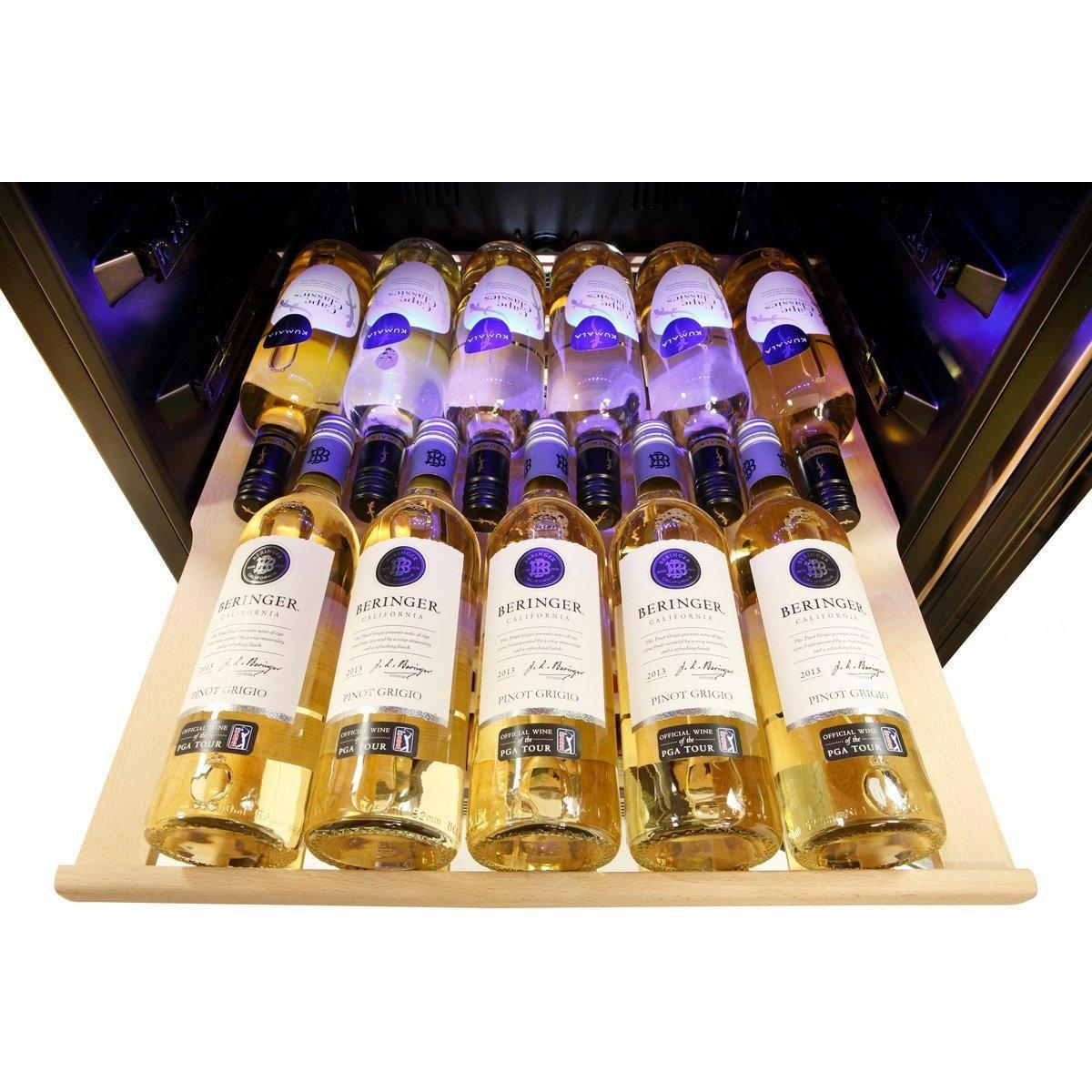 MONTPELLIER WC165X  - NEW 165 BOTTLE dual zone WINE COOLER- MORE ENERGY EFFICIENT - Free carry-in delivery