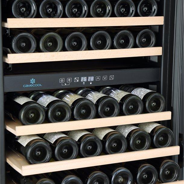 Cavecool Affection Onyx NEW with Dual temperature setting zones-  Black - serving fridge for red and white wine up to 171 bottles