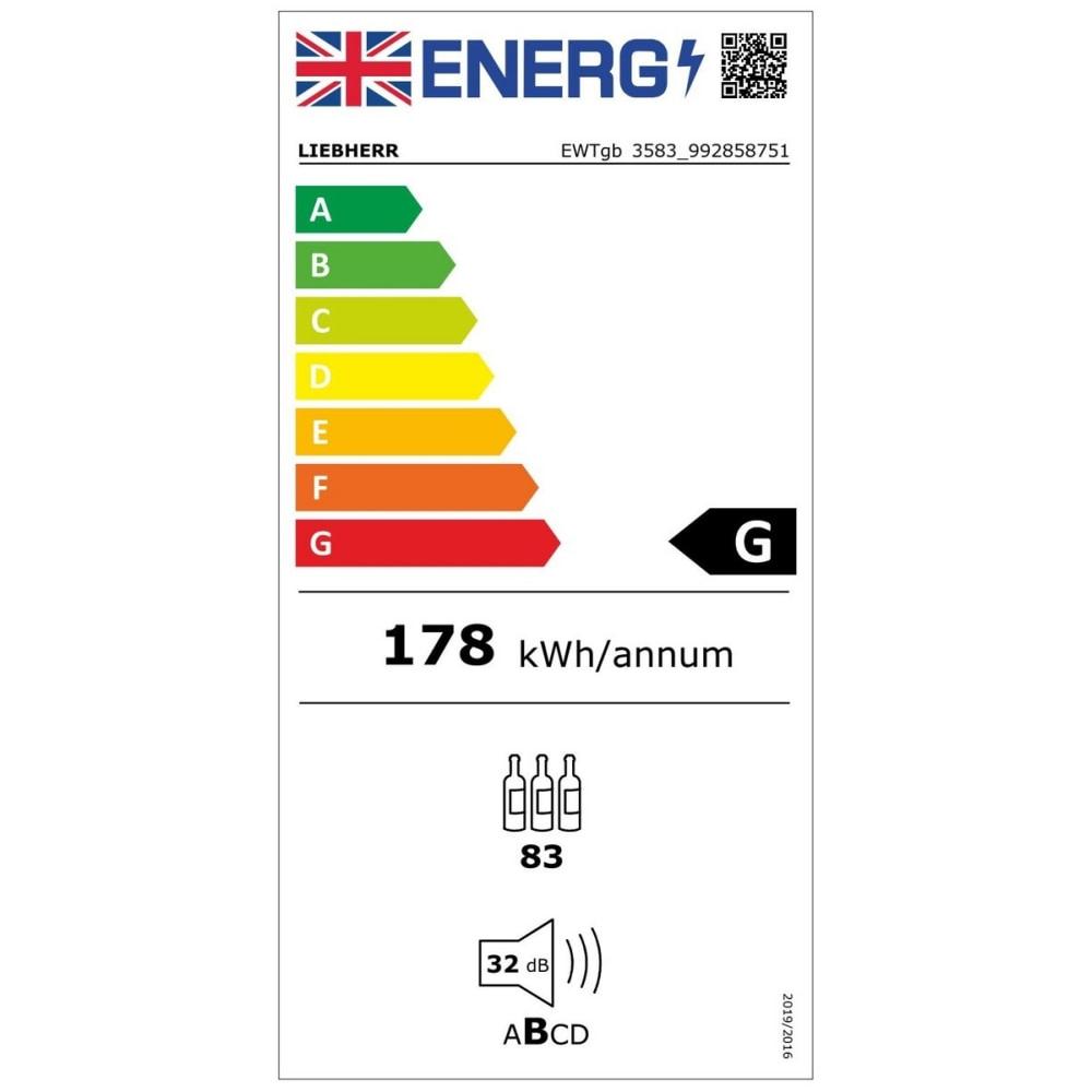 Liebherr EWTdf 2353 Vinidor - Dual zone - Integrated Wine Cabinet - 560mm Wide - 48 Bottles