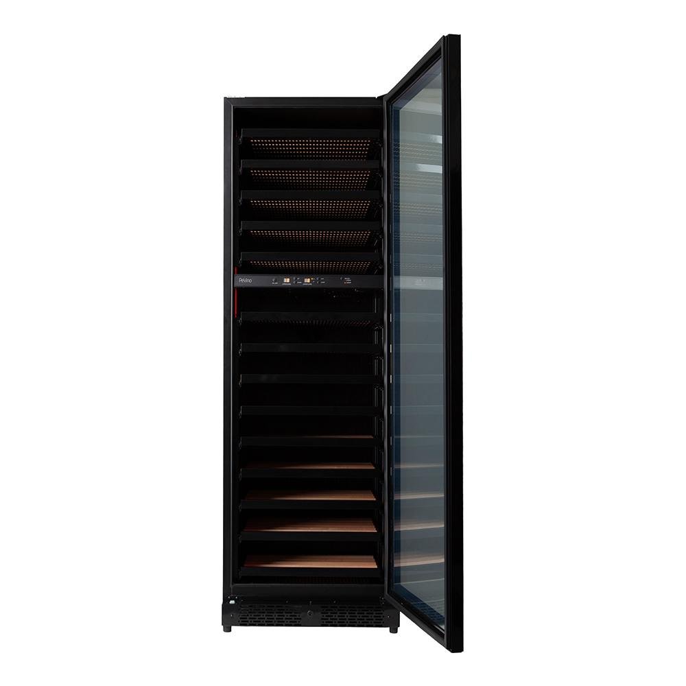 Pevino Imperial BI 96 bottles - 2 zones - Black glass front - Dual Zone Wine Cabinet - Black - PBI100D-HHB