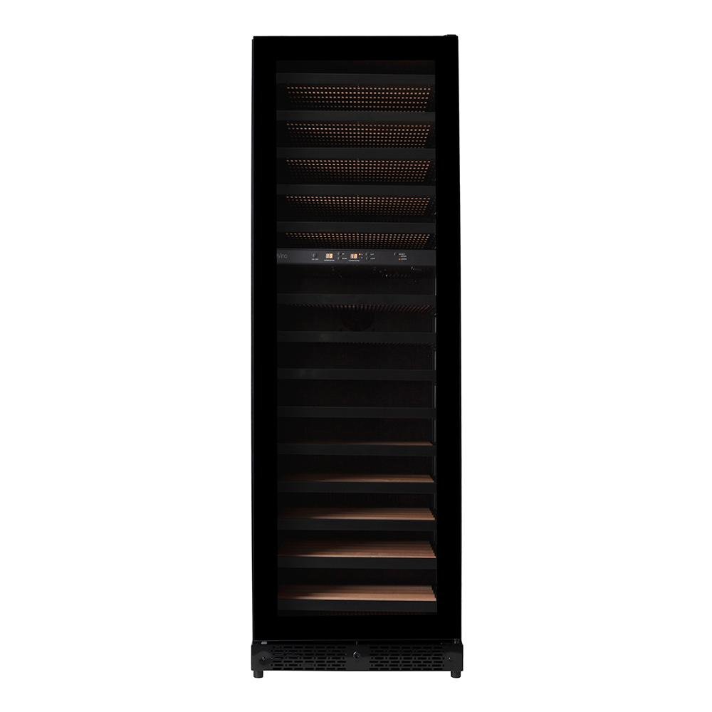 Pevino Imperial BI 96 bottles - 2 zones - Black glass front - Dual Zone Wine Cabinet - Black - PBI100D-HHB