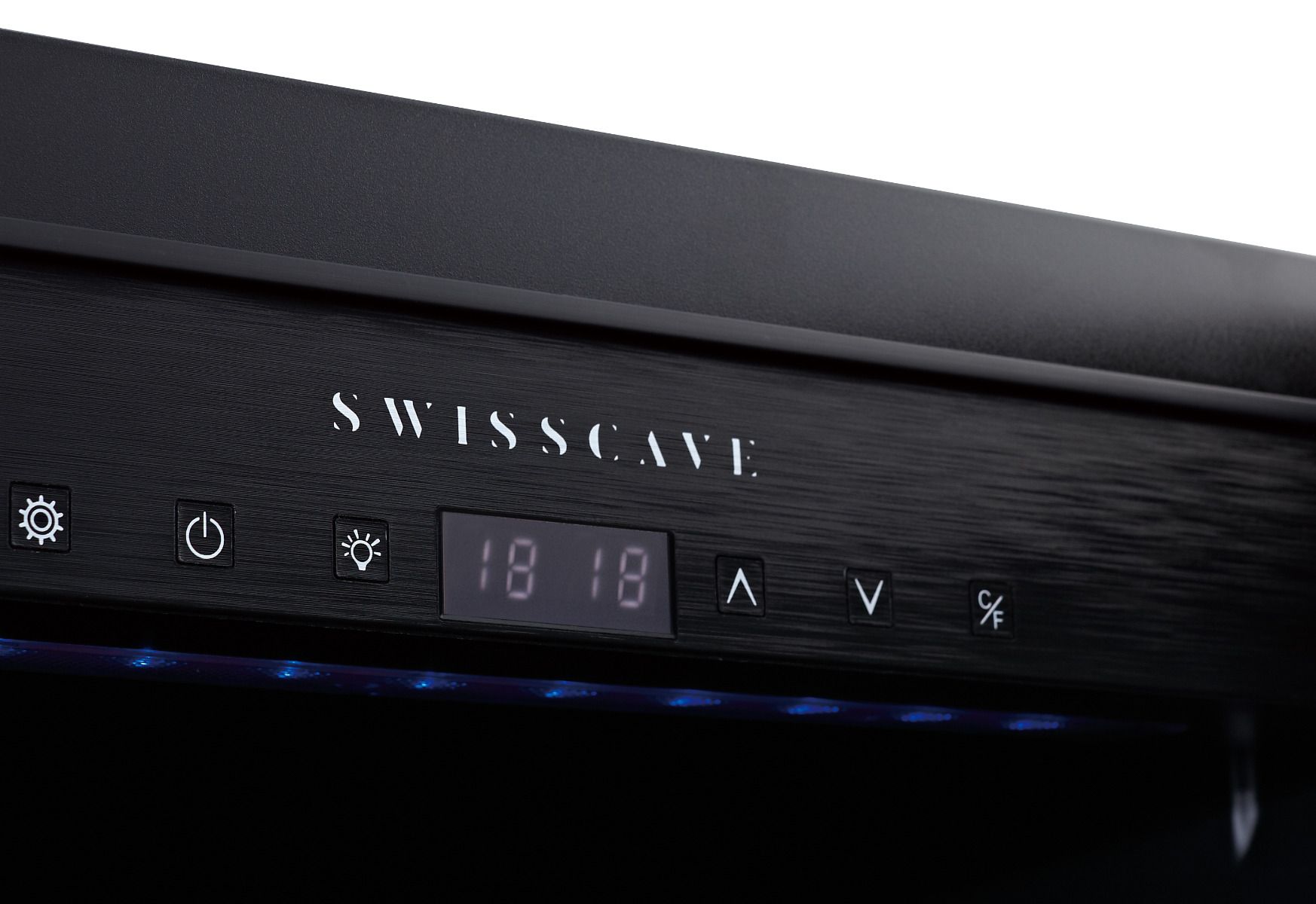 Swisscave WLB-160DF - Black Edition Dual Zone - Built in Wine Cabinet (40-50 BOT) - 595mm Wide