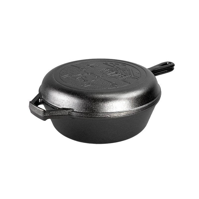 Lodge 10 Inch / 5 Quart Cast Iron Deep Camp Dutch Oven - L10DCO3