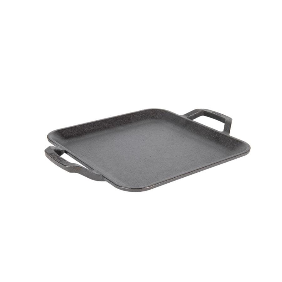 Lodge 13x12 Inch Seasoned Carbon Steel Grilling Pan