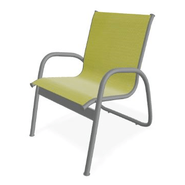 yellow sling back chairs