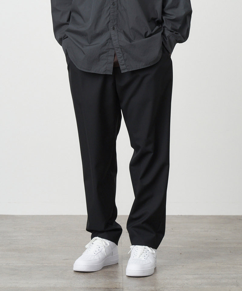 WOOL TROPICAL | TAPERED EASY PANTS – ATON | エイトン