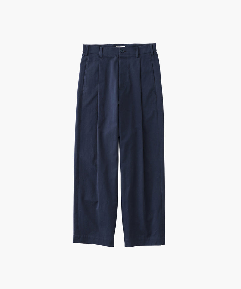 ATON COTTON GABARDINE WIDE TAPERED PANTS avnc.com.ar