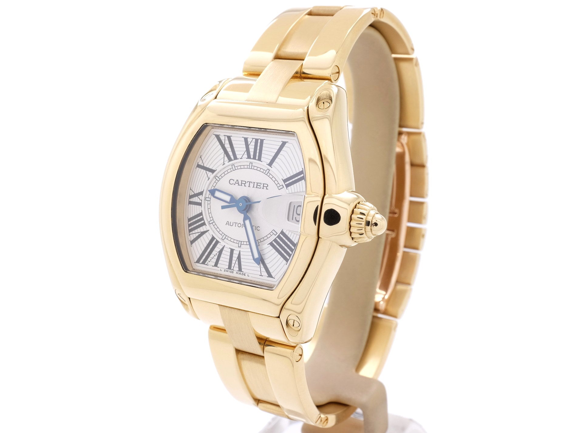 cartier roadster gold watch price