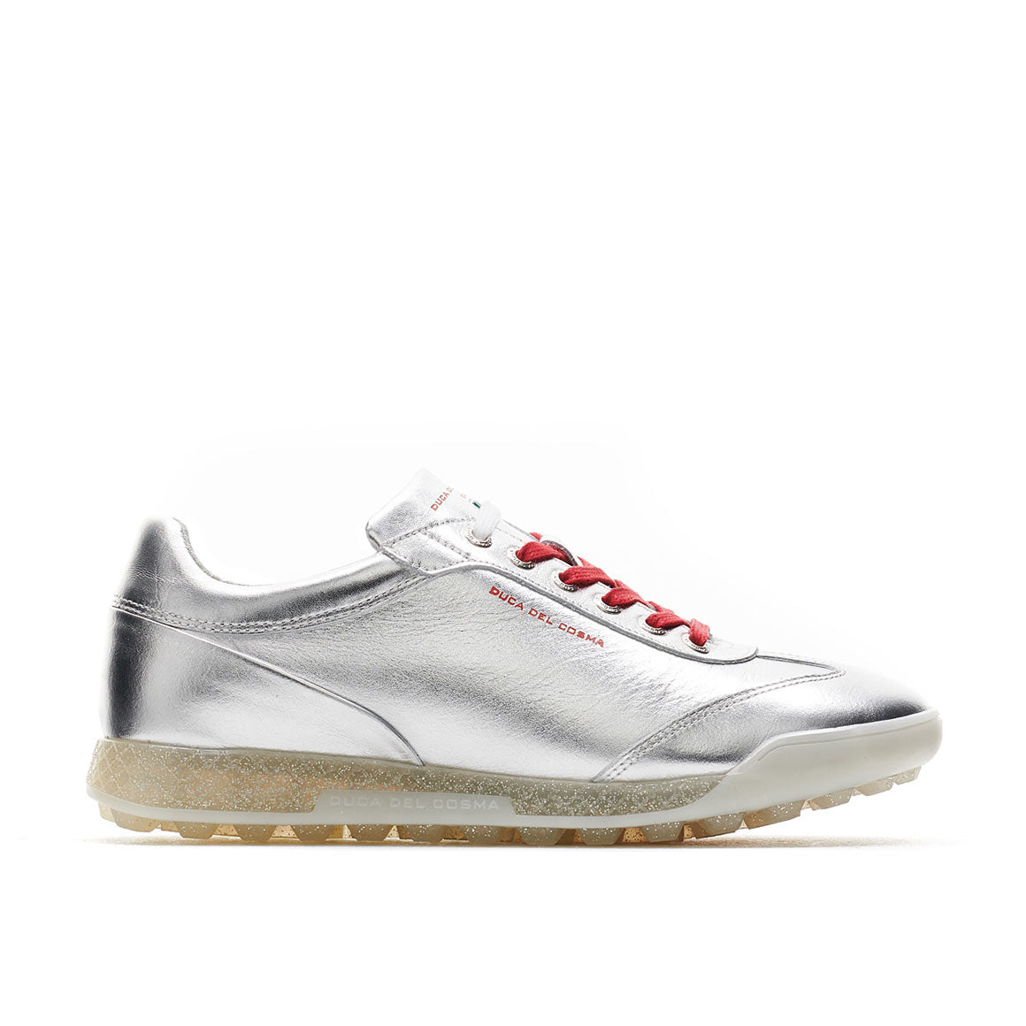 silver golf shoes