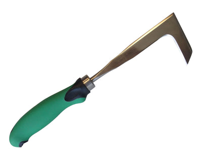 Stainless Steel Crack Weeder w/green handle  30cm