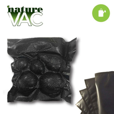 NatureVAC 11''x24'' Precut Vacuum Seal Bags All Black (50-pack)