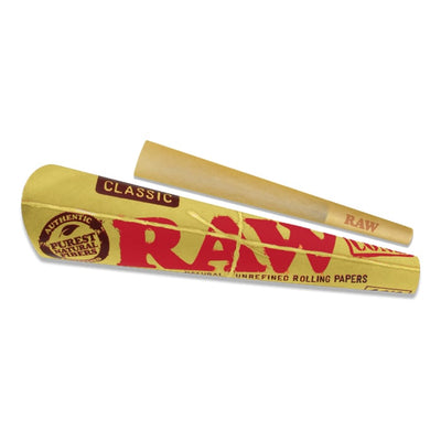 RAW Classic Cones 1-1/4 6 Cones/Pack - Box of 32