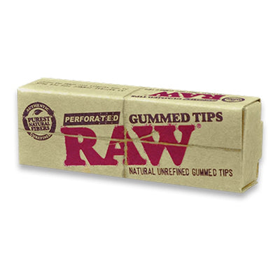 RAW Perforated Gummed Tips 33 Tips/Pack - Box of 24