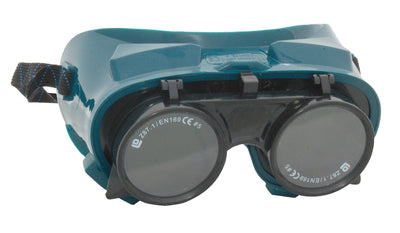 Ergonomic, Top Quality Welding Goggles, meet ANSI Z287.1 standards.   Round Lens