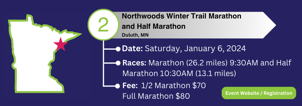 Northwoods Winter Trail Full and Half Marathon Snowshoe Race