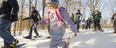 snowshoes - northern lites - family