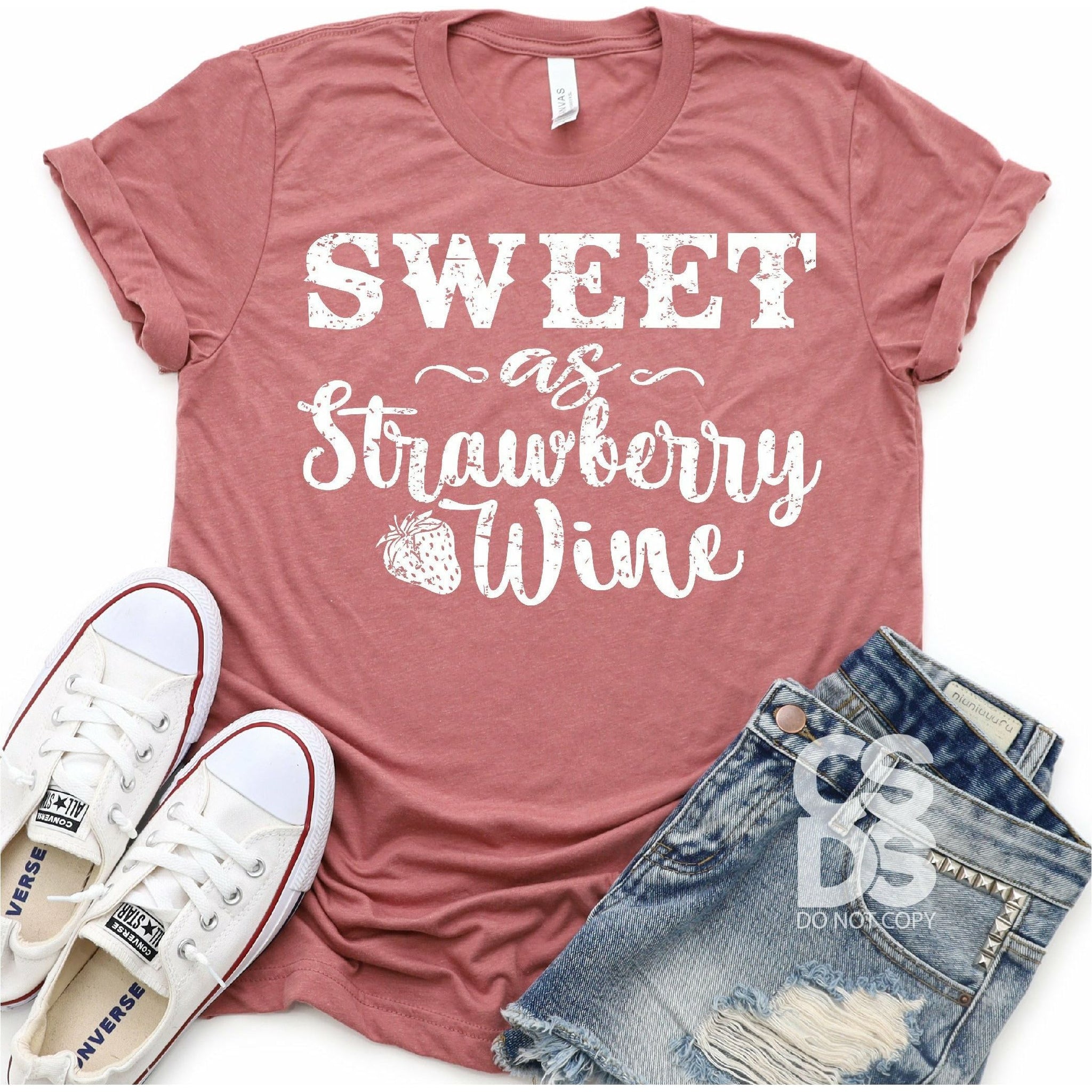 Download Screen Print Transfer - Sweet as Strawberry Wine - White ...