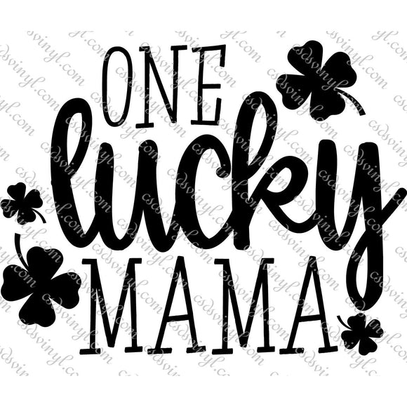 Download Svg0063 One Lucky Mama Svg Cut File Csds Vinyl