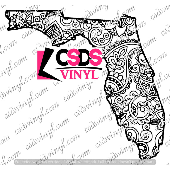 Download Svg0084 Paisley Florida Svg Cut File Csds Vinyl