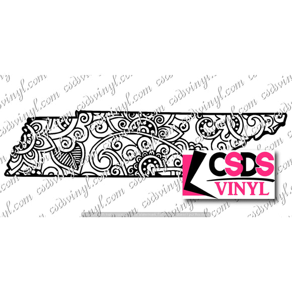 Download Svg0095 Paisley Tennessee Svg Cut File Csds Vinyl