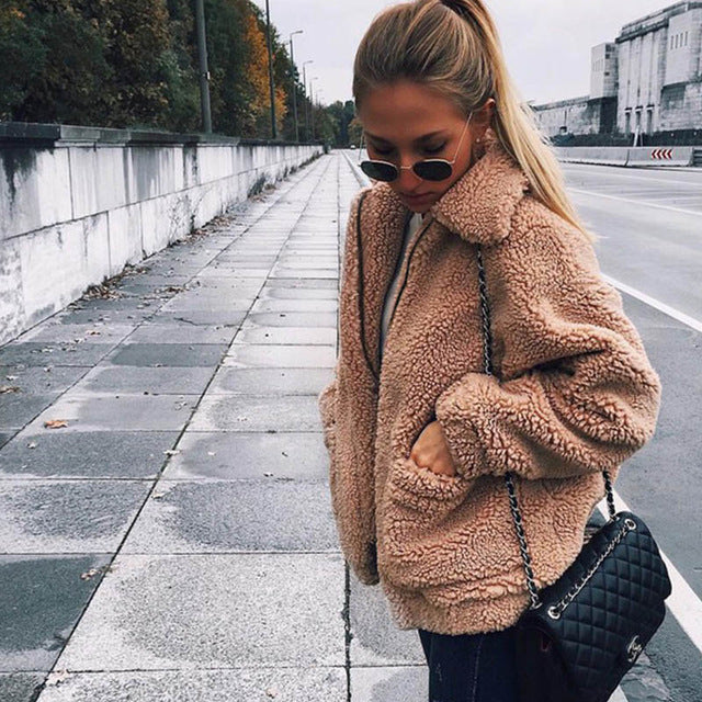 teddy fur jacket