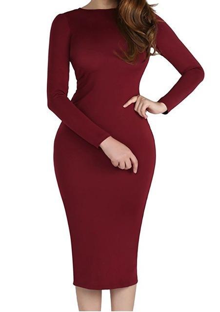 tight maroon dress