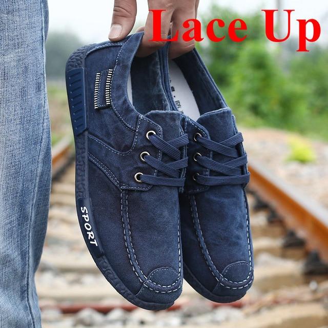 canvas shoes jeans