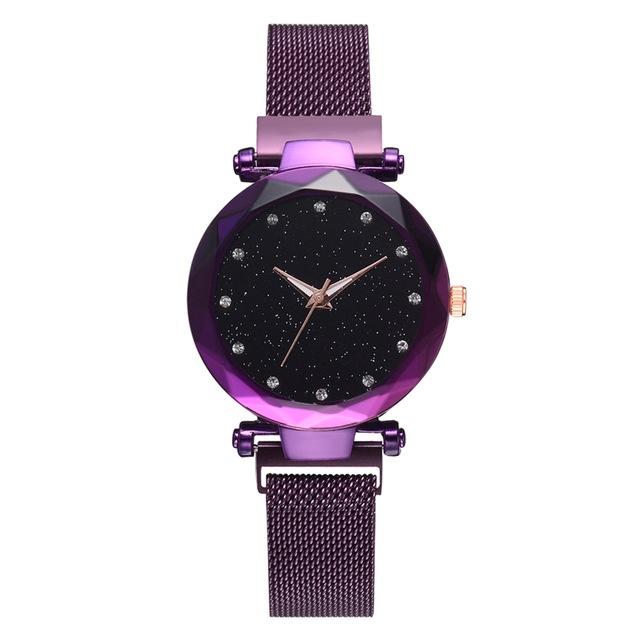 Luxury Women Watches Ladies Magnetic Starry Sky Clock Fashion Diamond Female Quartz Wristwatches